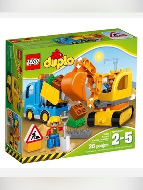 Duplo Truck & Tracked Excavator Construction Set (10812, retired)